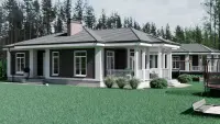 Большой дом с верандой Сириус